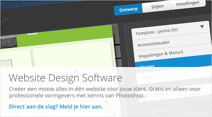 Wilt u de Ziber Design software gaan gebruiken? Meld u dan aan bij Ziber, klik hier...
