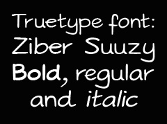 Ziber Suuzy font